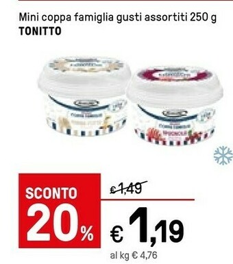 Iper La Grande Tonitto Mini Coppa Famiglia offerta
