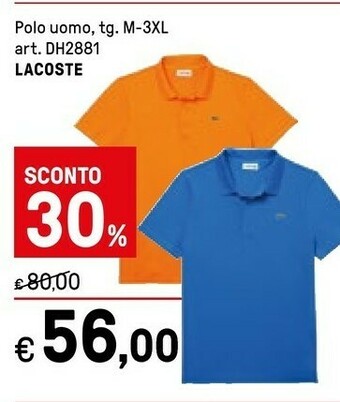 Iper La Grande Lacoste Polo Uomo offerta