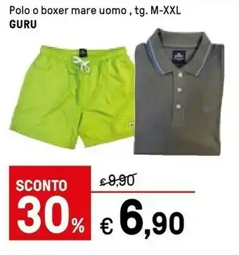 Iper La Grande Guru Polo O Boxer Mare Uomo offerta