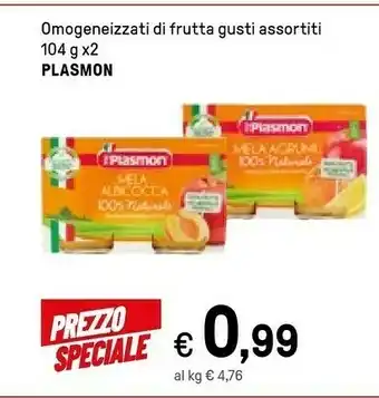 Iper La Grande Plasmon Omogeneizzati Di Frutta Di Mela Agrumi offerta