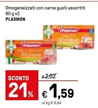 Iper La Grande Plasmon Omogeneizzati Con Carne Di Manzo offerta
