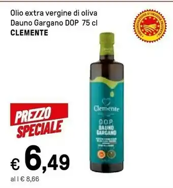 Iper La Grande Clemente Olio Extra Vergine Di Oliva Dauno Gargano Dop 75 Cl offerta