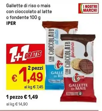 Iper La Grande Iper Gallette Di Riso O Mais offerta