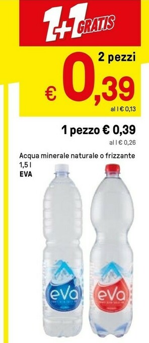 Iper La Grande Eva - Acqua Minerale Naturale 1500 G(ml) offerta
