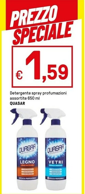 Iper La Grande Quasar Detergente Spray Profumazioni offerta