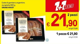 Iper La Grande Grand Krust Code Di Gambero Argentino offerta