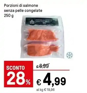 Iper La Grande Iper Porzioni Di Salmone Senza Pelle Congelate offerta