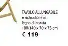 Iper La Grande Tavolo Allungabile E Richiudibile In Legno Di Acacia offerta