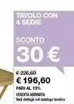 Iper La Grande Pai Tavolo Con 4 Sedie offerta