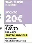 Iper La Grande Tavoli con 2 Sedie offerta