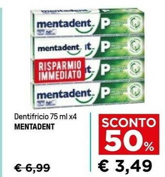 Iper La Grande Mentadent Dentifricio offerta