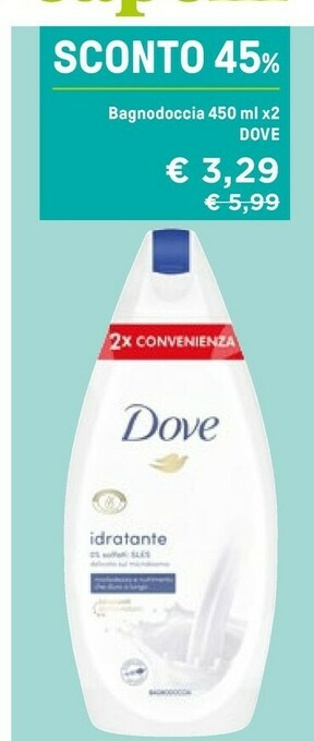 Iper La Grande Dove Bagnoschiuma offerta