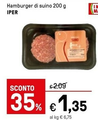 Iper La Grande Hamburger offerta