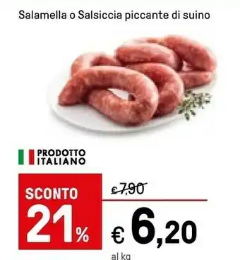 Iper La Grande Iper Salamella Piccante Di Suino offerta