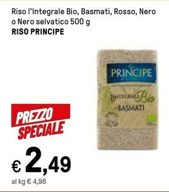Riso principe L'Integrale Bio Il Nero Riso 500 G(ml)