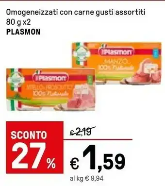 Iper La Grande Plasmon Omogeneizzati Con Carne Gusti offerta