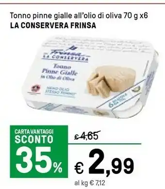 Iper La Grande Coop - Tonno A Pinne Gialle All'Olio Di Oliva offerta