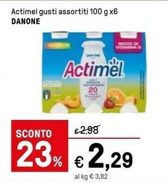 Danone Actimel Fragola 600 G(ml)