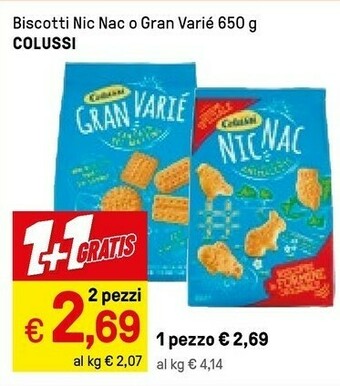 Iper La Grande Colussi Biscotti Nic Nac offerta