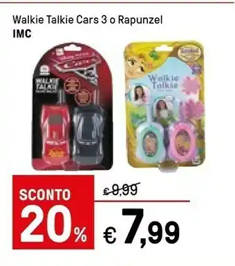Iper La Grande IMC Walkie Talkie Cars offerta