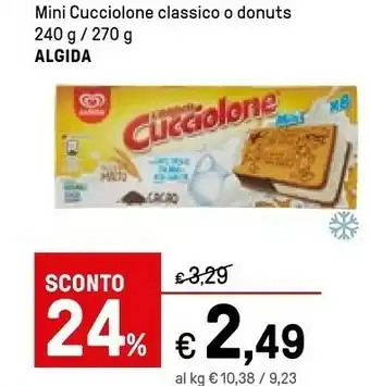 Iper La Grande Algida Mini Cucciolone Classico 270 G(ml) offerta