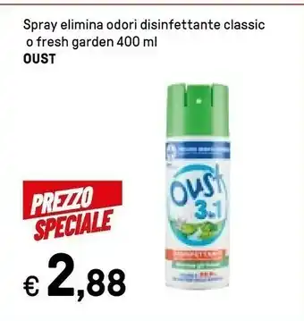 Iper La Grande Oust Spray Elimina Odori Disinfettante Classic offerta