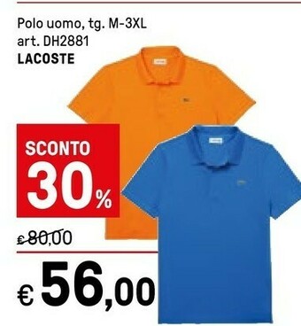 Iper La Grande Lacoste Polo Uomo offerta