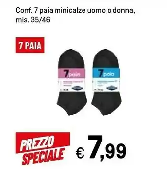 Iper La Grande Confezione 7 Paia Minicalze Uomo O Donna offerta