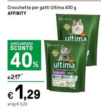 Iper La Grande Affinity Crocchette Per Gatti Ultima 400 G offerta