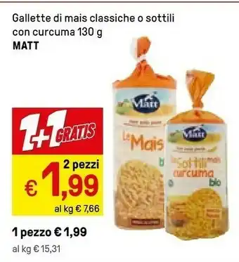 Iper La Grande Matt Gallette Di Mais Classiche offerta