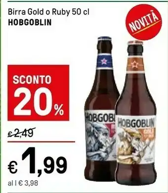 Iper La Grande Hobgolbin Birra Gold O Ruby offerta