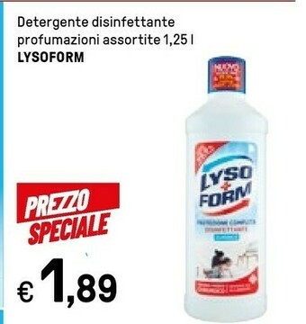 Iper La Grande Lysoform Detergente Disinfettante offerta
