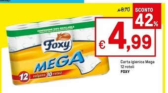 Iper La Grande Foxy Carta Igienica Mega offerta