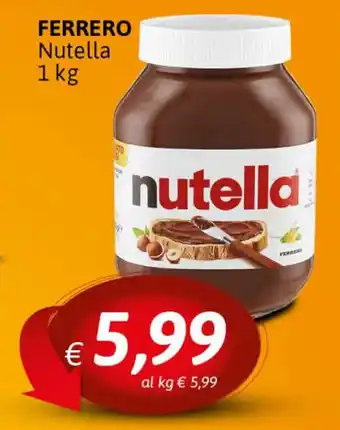 Crai Ferrero Nutella 1 kg offerta