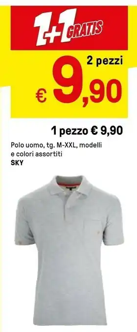Iper La Grande Sky Polo Uomo offerta