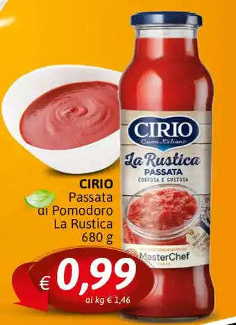 Crai Cirio Passata di Pomodoro La Rustica 680 g offerta