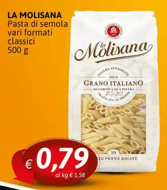 Crai La Molisana Pasta di semola vari formati classici 500 g offerta