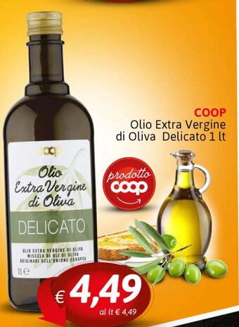 Crai Coop Olio Extra Vergine di Oliva Delicato 1 lt offerta