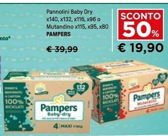 Iper La Grande Pampers Baby Dry offerta