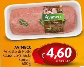 Crai Avimecc Arrosto di Pollo Classico/Speck/Spinaci 600 g offerta