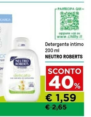 Iper La Grande Neutro Roberts Detergente intimo offerta