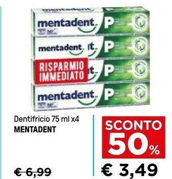 Iper La Grande Mentadent Dentifricio offerta