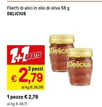 Iper La Grande Delicius Filetti Di Alici In Olio Di Oliva offerta