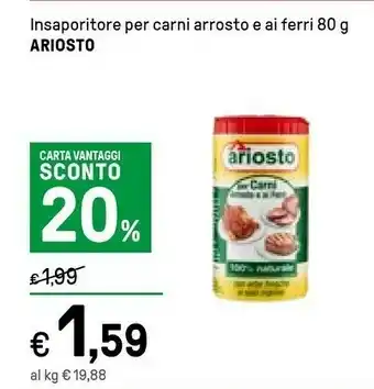 Iper La Grande Ariosto Insaporitore Per Carni Arrosto E Ai Ferri Con Erbe Fresche E Sale Marino 80 G(ml) offerta