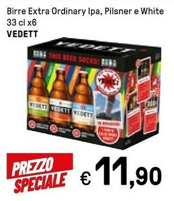 Iper La Grande Vedett Birre Extra Ordinary Ipa, Pilsner E White offerta