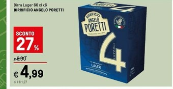 Iper La Grande Birrificio Angelo Poretti Birra Lager offerta