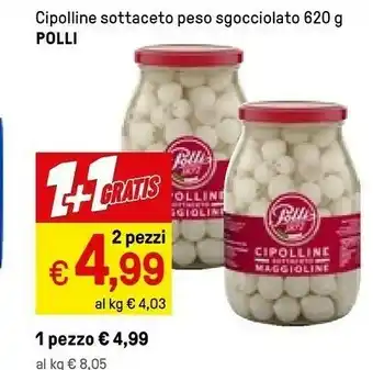 Polli Cipolline Sottaceto Peso Sgocciolato