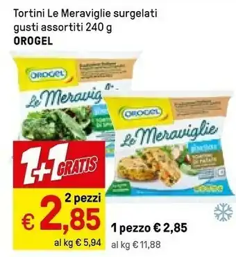 Iper La Grande Orogel Le Meraviglie Tortini Di Patate Con Curcuma 240 G(ml) offerta