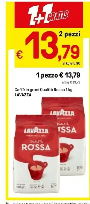 Iper La Grande Lavazza Qualità Rossa Espresso offerta