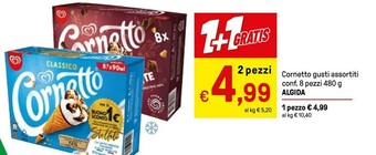 Iper La Grande Algida Cornetto Classico Formato Speciale 480 G(ml) offerta